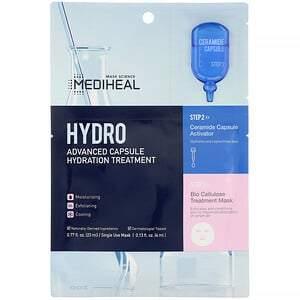 Mediheal, Hydro, Advanced Capsule Hydration Treatment Beauty Mask, 1 Sheet, 0.77 fl oz (23 ml) - HealthCentralUSA