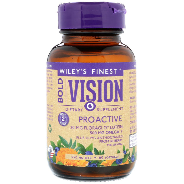 Wiley's Finest, Bold Vision, Proactive, 60 Softgels