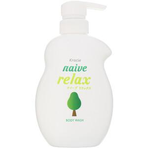 Kracie, Naive, Body Wash, Relax, 17.9 fl oz (530 ml) - HealthCentralUSA