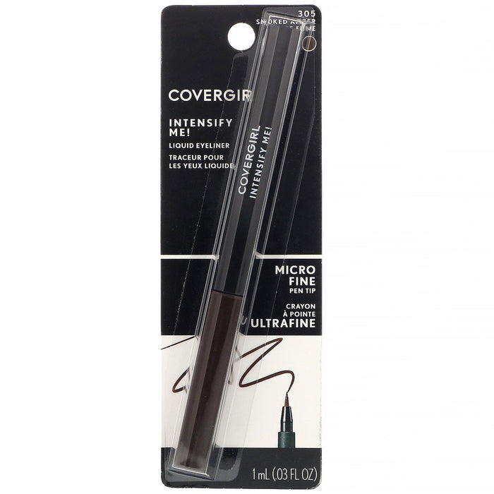 Covergirl, Intensify Me! Liquid Eyeliner, 305 Smoked Amber, .03 oz (1 ml) - HealthCentralUSA