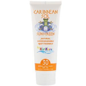 Caribbean Solutions, Sol Kid Kare, Sunscreen, SPF 30, 4 oz - HealthCentralUSA