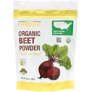 California Gold Nutrition, Superfoods, Organic Beet Powder, 8.5 oz (240 g) - HealthCentralUSA