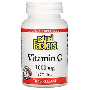 Natural Factors, Vitamin C, 1,000 mg, 90 Time Release Tablets - HealthCentralUSA