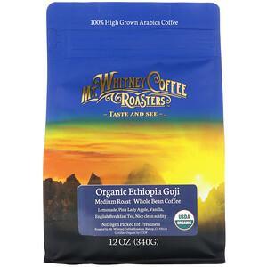 Mt. Whitney Coffee Roasters, Organic Ethiopia Guji, Medium Roast, Whole Bean Coffee, 12 oz (340 g) - HealthCentralUSA