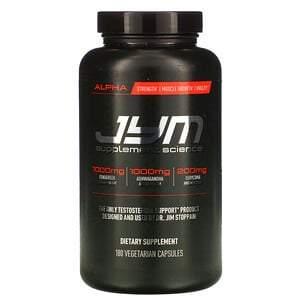 JYM Supplement Science, Alpha, Testosterone Support, 180 Vegetarian Capsules - HealthCentralUSA