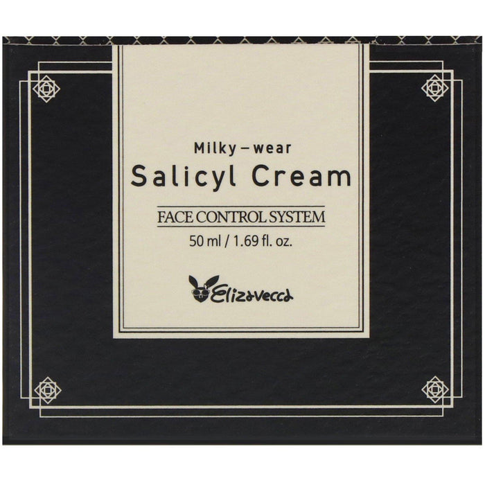 Elizavecca, Milky-Wear, Salicyl Cream, Face Control System, 1.69 fl oz (50 ml) - HealthCentralUSA