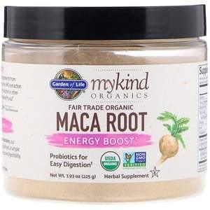 Garden of Life, MyKind Organics, Fair Trade Organic Maca Root, Energy Boost, 7.93 oz (225 g) - HealthCentralUSA