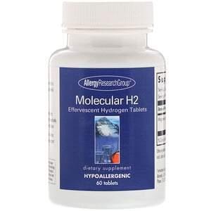 Allergy Research Group, Molecular H2, Effervescent Hydrogen Tablets, 60 Tablets - HealthCentralUSA