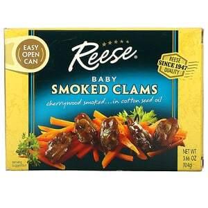 Reese, Baby Smoked Clams, 3.66 oz (104 g) - HealthCentralUSA