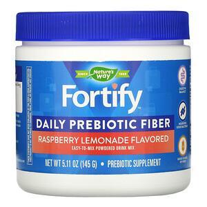 Nature's Way, Fortify, Daily Prebiotic Fiber Powdered Drink Mix, Raspberry Lemonade, 5.11 oz (145 g) - HealthCentralUSA