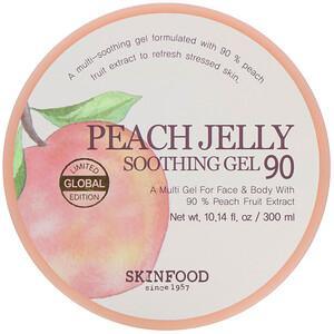 Skinfood, Peach Jelly, Soothing Gel 90, 10.14 fl oz (300 ml) - HealthCentralUSA