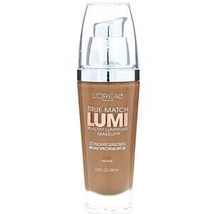 L'Oreal, True Match Healthy Luminous Makeup, SPF 20, N7-8 Classic Tan/Cappuccino, 1 fl oz (30 ml) - HealthCentralUSA