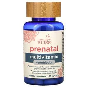 Mommy's Bliss, Prenatal Multivitamin + Probiotics, 45 Capsules - HealthCentralUSA