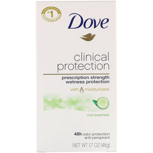 Dove, Clinical Protection, Prescription Strength, Anti-Perspirant Deodorant, Cool Essentials, 1.7 oz (48 g) - HealthCentralUSA