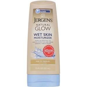 Jergens, Natural Glow, Wet Skin Moisturizer, Fair to Medium, 7.5 fl oz (221 ml) - HealthCentralUSA