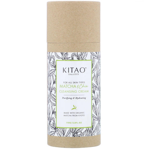 Kitao, Matcha & Chia, Cleansing Cream, 3.8 fl oz (110 g) - HealthCentralUSA