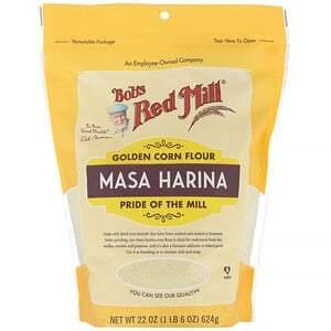 Bob's Red Mill, Golden Corn Flour, Masa Harina, 22 oz (624 g) - HealthCentralUSA