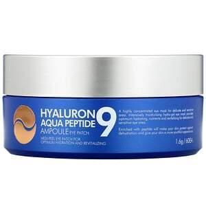 Medi-Peel, Hyaluron Peptide 9, Ampoule Eye Patch, Aqua, 60 Patches - HealthCentralUSA
