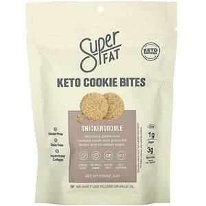 SuperFat, Keto Cookie Bites, Snickerdoodle, 2.25 oz (64 g) - HealthCentralUSA