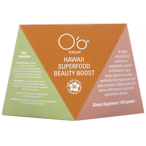 O'o Hawaii, Hawaii Superfood Beauty Boost, 120 Capsules - HealthCentralUSA