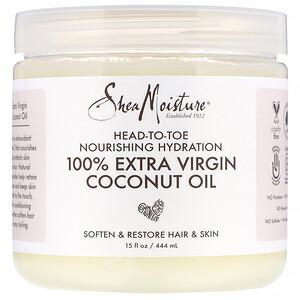 SheaMoisture, Head-To-Toe Nourishing Hydration, 100% Extra Virgin Coconut Oil, 15 fl oz (444 ml) - HealthCentralUSA