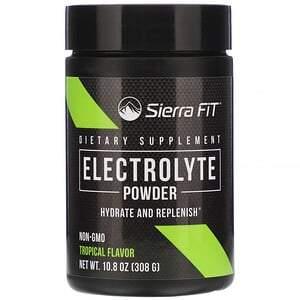 Sierra Fit, Electrolyte Powder, 0 Calories, Tropical, 10.8 oz (308 g) - HealthCentralUSA