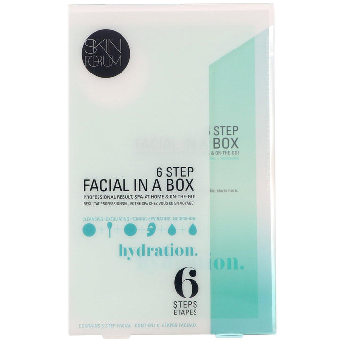 SFGlow, 6 Step Facial In A Box, Hydration, 1 Set - HealthCentralUSA