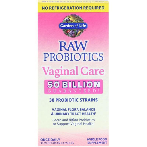 Garden of Life, RAW Probiotics Vaginal Care, 30 Vegetarian Capsules - HealthCentralUSA