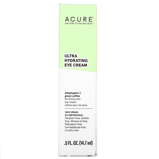 Acure, Ultra Hydrating Eye Cream, 0.5 fl oz (14.7 ml) - HealthCentralUSA