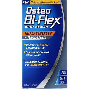 Osteo Bi-Flex, Joint Health, Triple Strength + Magnesium, 80 Coated Tablets - HealthCentralUSA