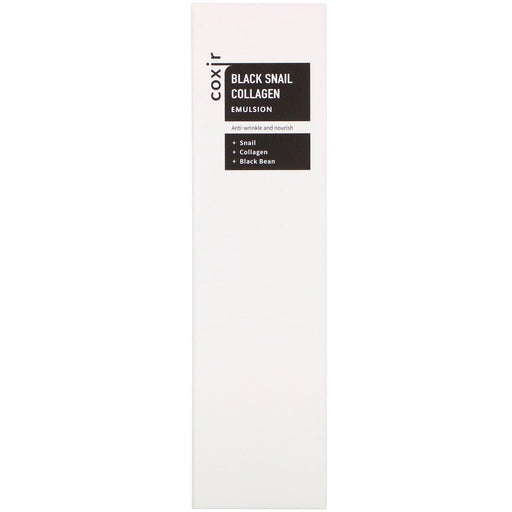 Coxir, Black Snail Collagen, Emulsion, 3.38 oz (100 ml) - HealthCentralUSA