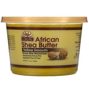 Okay Pure Naturals, African Shea Butter, Yellow Smooth, 13 oz (368 g) - HealthCentralUSA