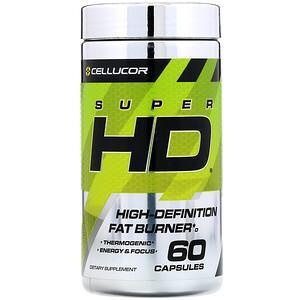 Cellucor, Super HD, High-Definition Fat Burner, 60 Capsules - HealthCentralUSA