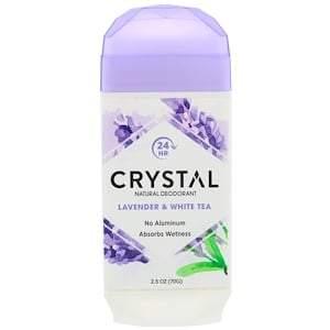 Crystal Body Deodorant, Natural Deodorant, Lavender & White Tea , 2.5 oz (70 g) - HealthCentralUSA