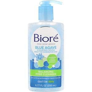 Biore, Balancing Pore Cleanser, Blue Agave + Baking Soda, 6.77 fl oz (200 ml) - HealthCentralUSA