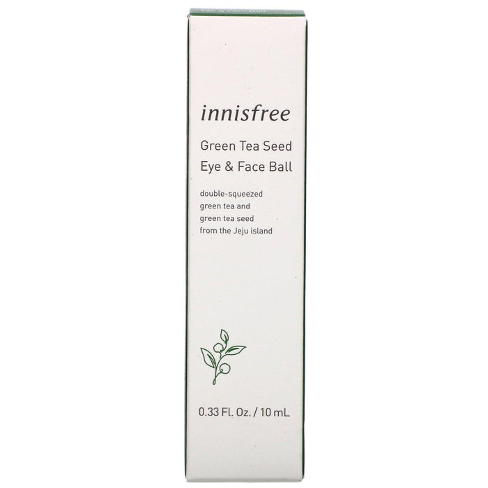 Innisfree, Green Tea Seed, Eye & Face Ball, 0.33 fl oz (10 ml) - HealthCentralUSA