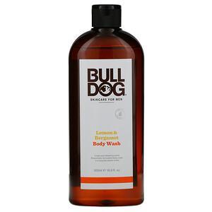 Bulldog Skincare For Men, Body Wash, Lemon & Bergamot, 16.9 fl oz (500 ml) - HealthCentralUSA