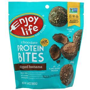Enjoy Life Foods, Chocolate Protein Bites, Dipped Banana, 6.4 oz (180 g) - HealthCentralUSA