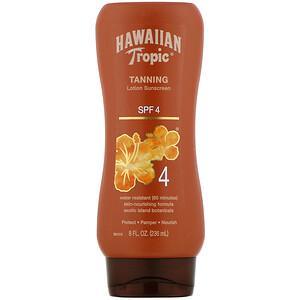 Hawaiian Tropic, Tanning, Lotion Sunscreen, SPF 4, 8 fl oz (236 ml) - HealthCentralUSA