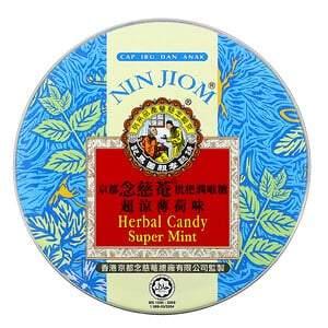 Nin Jiom, Herbal Candy, Super Mint, 2.11 oz (60 g) - HealthCentralUSA