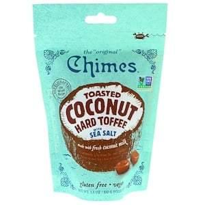 Chimes, Toasted Coconut Hard Toffee with Sea Salt, 3.5 oz (100 g) - HealthCentralUSA