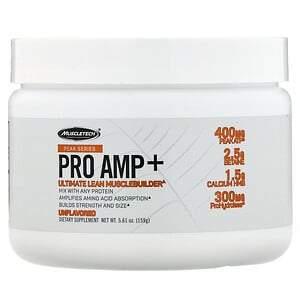 Muscletech, Peak Series, Pro Amp+, Unflavored, 5.61 oz (159 g) - HealthCentralUSA