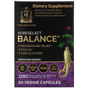 Cheong Kwan Jang, Koreselect, Balance, 30 Veggie Capsules - HealthCentralUSA