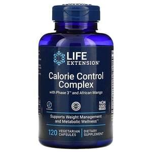 Life Extension, Calorie Control Complex with Phase 3 and African Mango, 120 Vegetarian Capsules - HealthCentralUSA