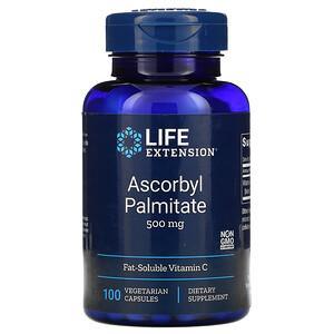 Life Extension, Ascorbyl Palmitate, 500 mg, 100 Vegetarian Capsules - HealthCentralUSA