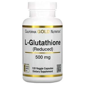 California Gold Nutrition, L-Glutathione (Reduced), 500 mg, 120 Veggie Capsules - HealthCentralUSA