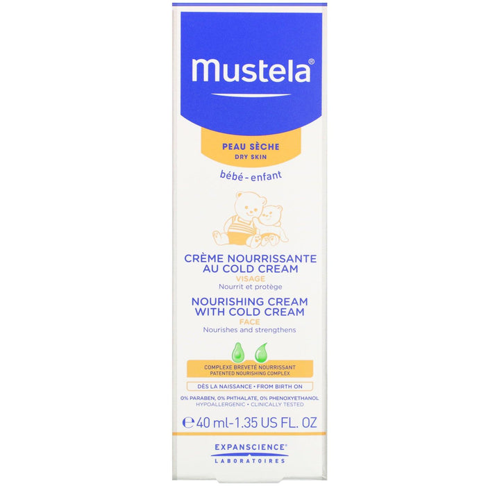 Mustela, Baby, Nourishing Cream with Cold Cream, 1.35 fl oz (40 ml) - HealthCentralUSA