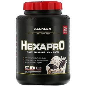 ALLMAX Nutrition, Hexapro, High-Protein Lean Meal, Cookies & Cream, 5 lbs (2.27 kg) - HealthCentralUSA