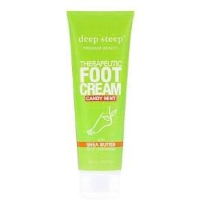 Deep Steep, Therapeutic Foot Cream, Candy Mint, 8 fl oz (237 ml) - HealthCentralUSA