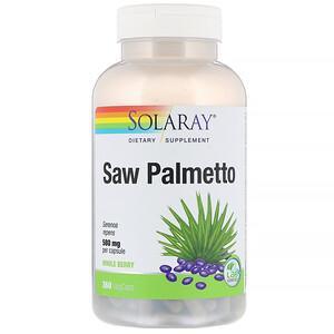Solaray, Saw Palmetto Whole Berry, 580 mg, 360 VegCaps - HealthCentralUSA